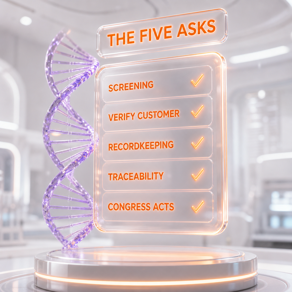 The five core asks of the nucleic acid synthesis screening open letter