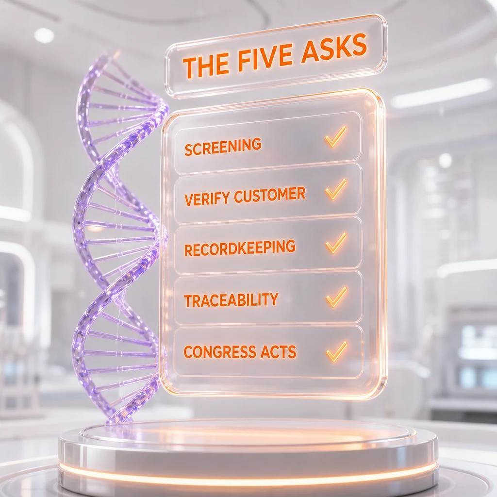 The five core asks of the nucleic acid synthesis screening open letter