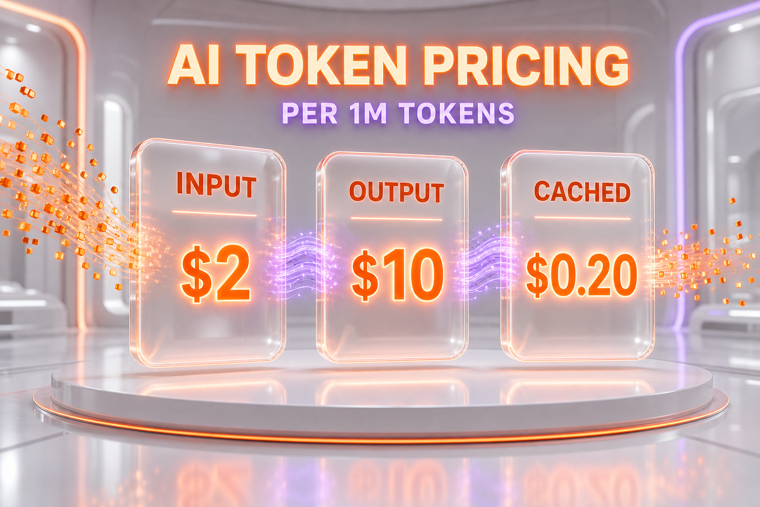 AI model pricing explained — input, output, and cached tokens, priced per million tokens