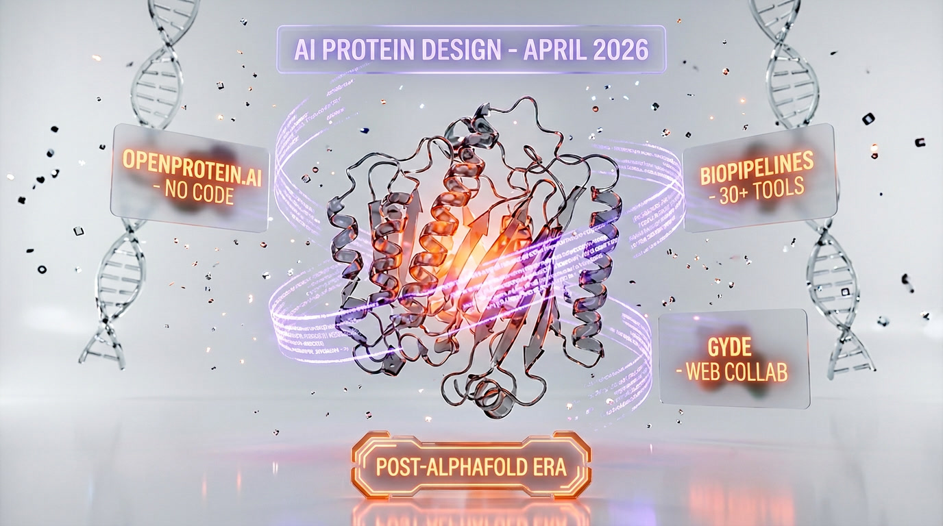 AI protein design tools for biologists — OpenProtein.AI, BioPipelines, GYDE hero