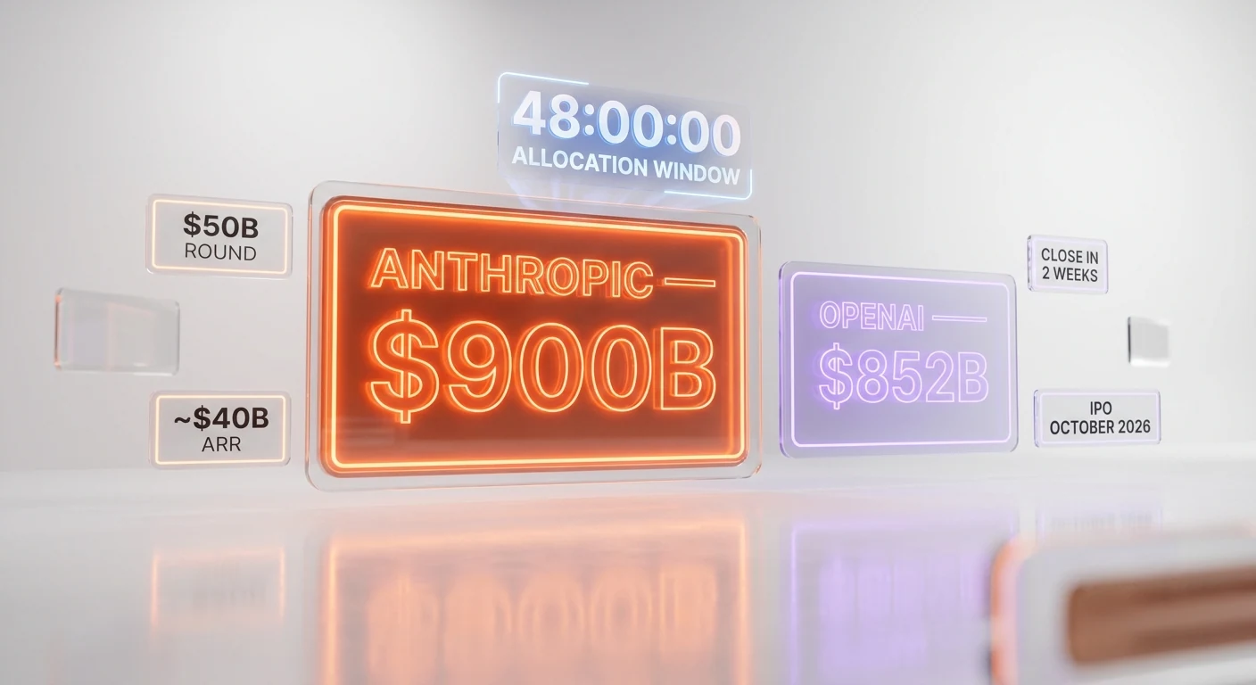 Anthropic $900 billion valuation 48-hour investor sprint, May 2026, analysis by ThePlanetTools