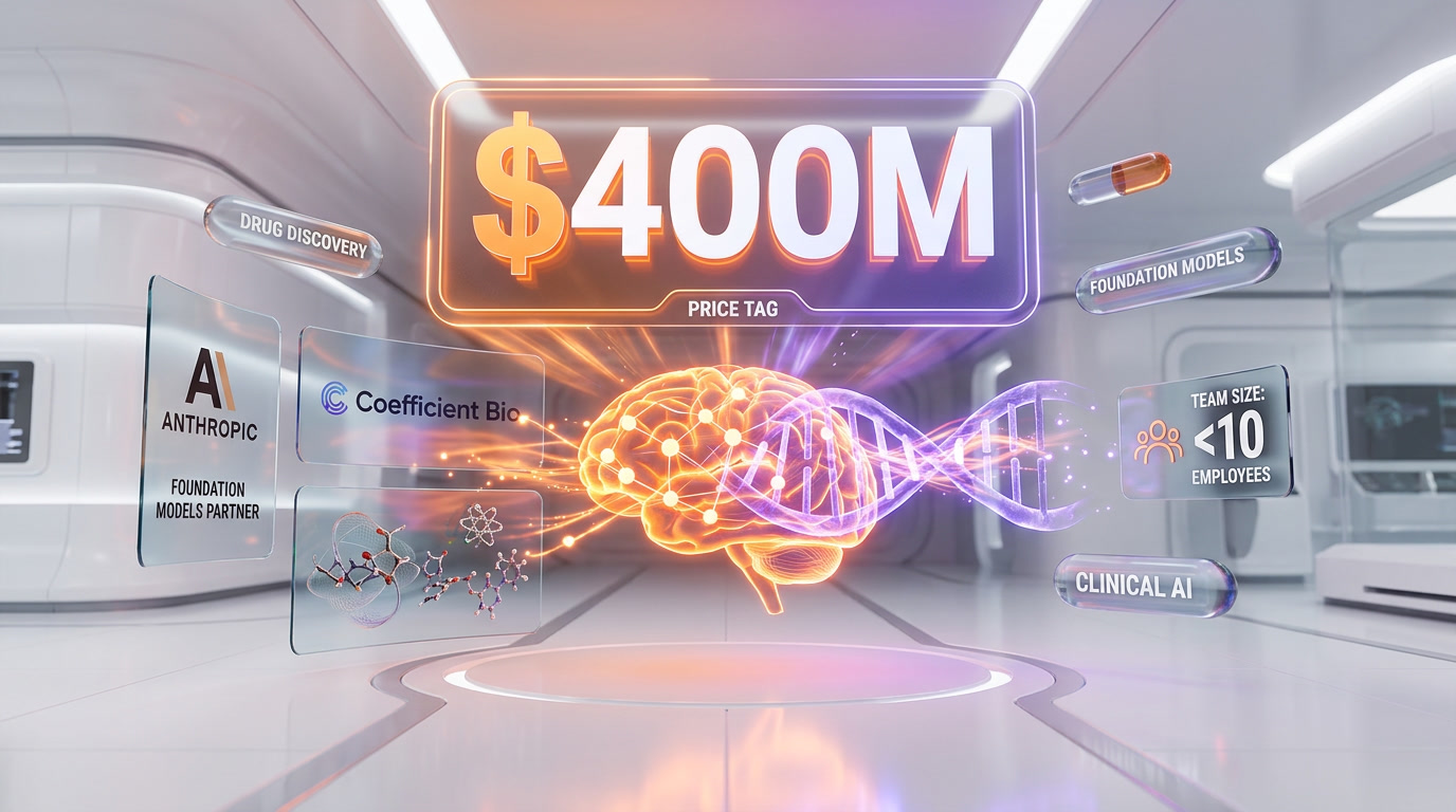 Anthropic acquires Coefficient Bio for $400 million — AI meets drug discovery
