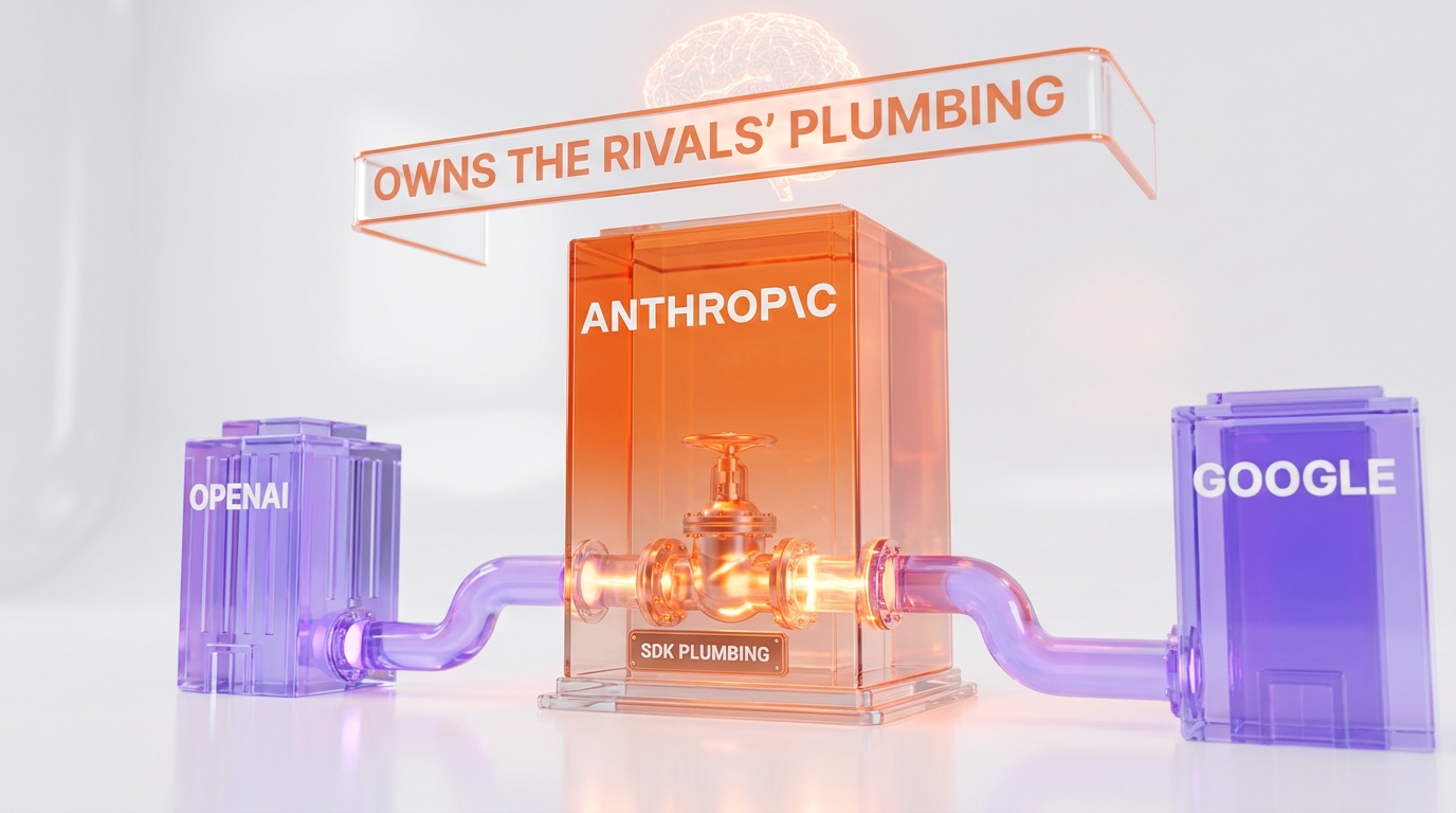 Strategic irony — Anthropic now owns the SDK plumbing its rivals OpenAI and Google depend on