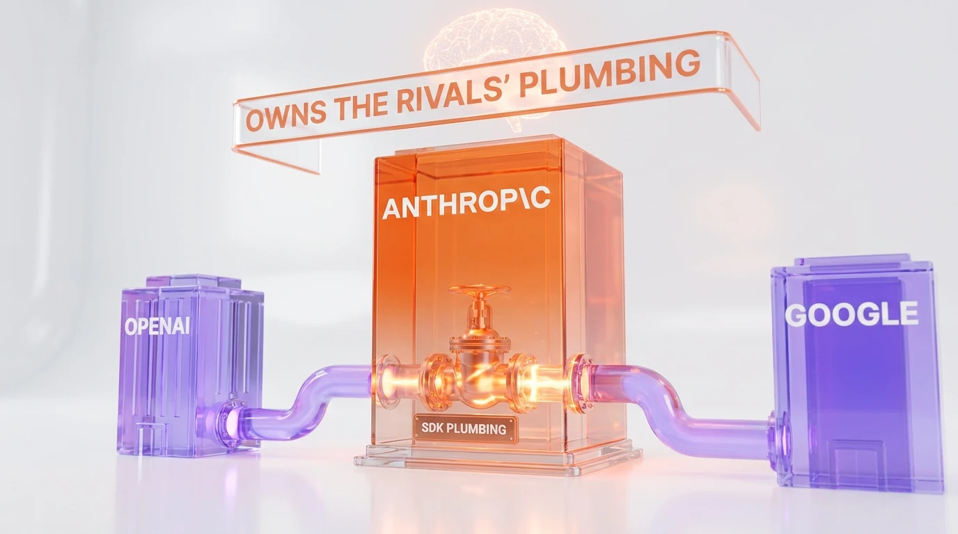 Strategic irony — Anthropic now owns the SDK plumbing its rivals OpenAI and Google depend on