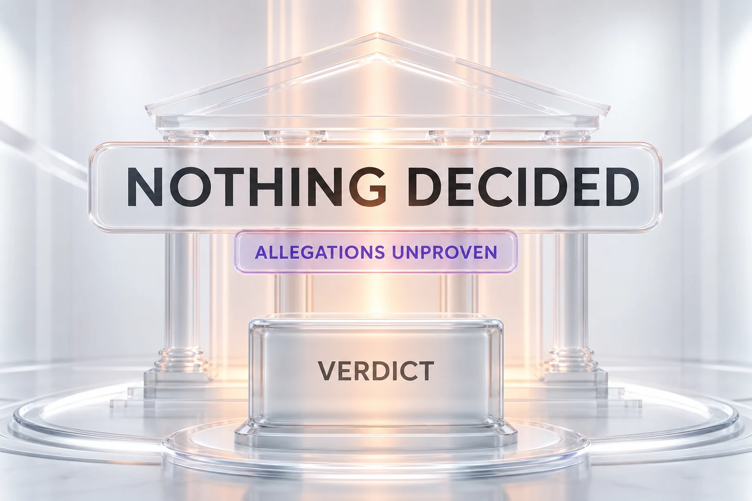 Early-stage litigation — the case has been filed but nothing has been decided