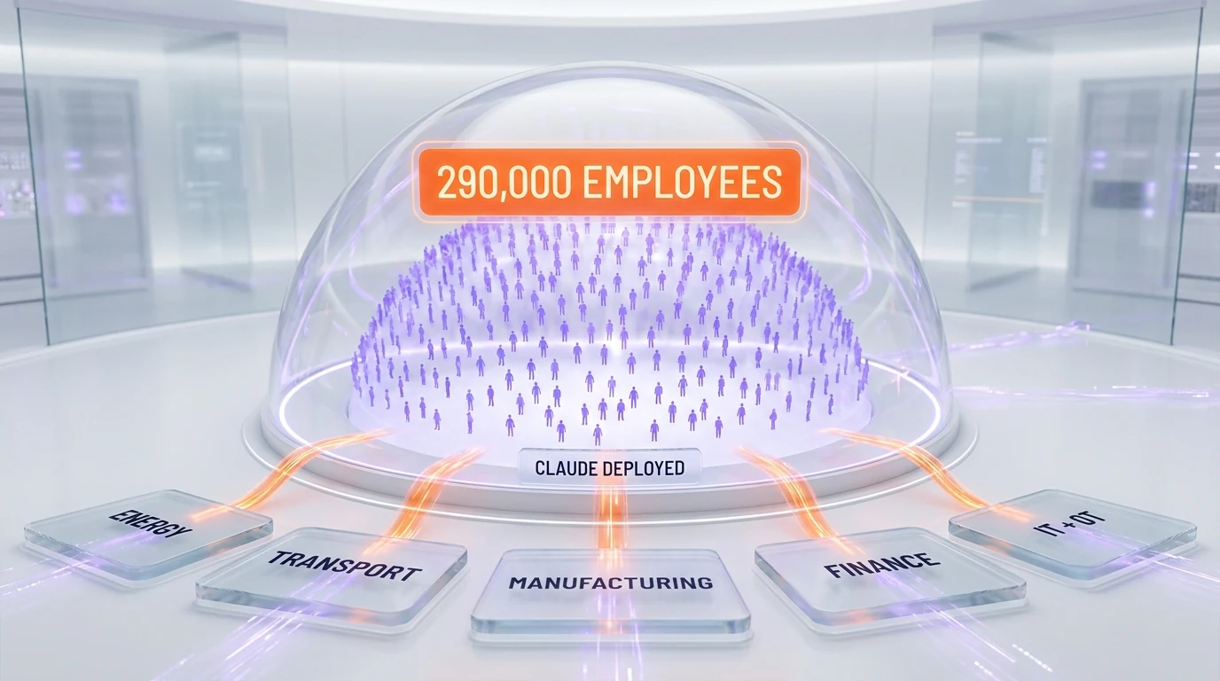 Claude deployment across 290,000 Hitachi employees worldwide, business unit by business unit