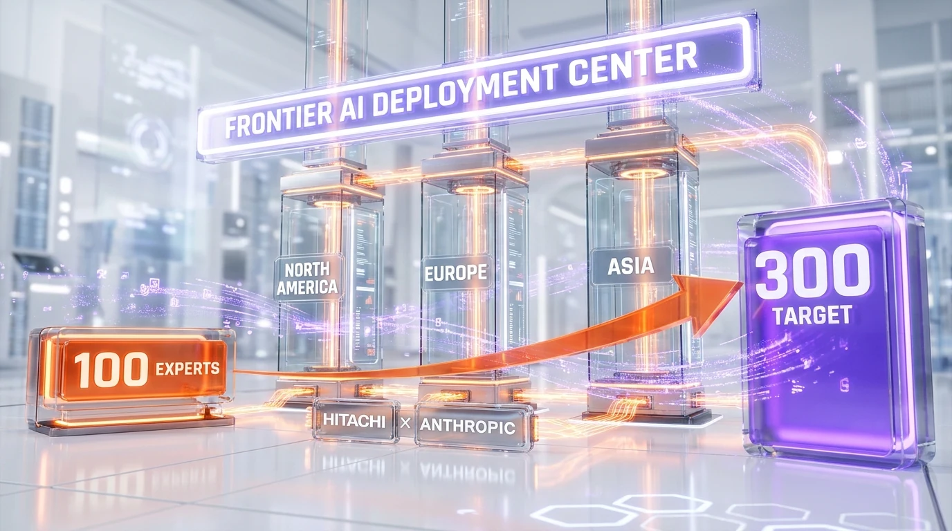 Frontier AI Deployment Center scaling from 100 to 300 experts across North America, Europe, Asia