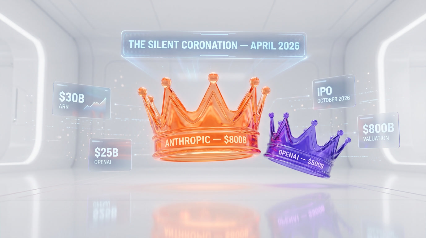 Anthropic $800B IPO — Claude passes OpenAI in annualized revenue for the first time, April 2026, tested and analyzed by ThePlanetTools