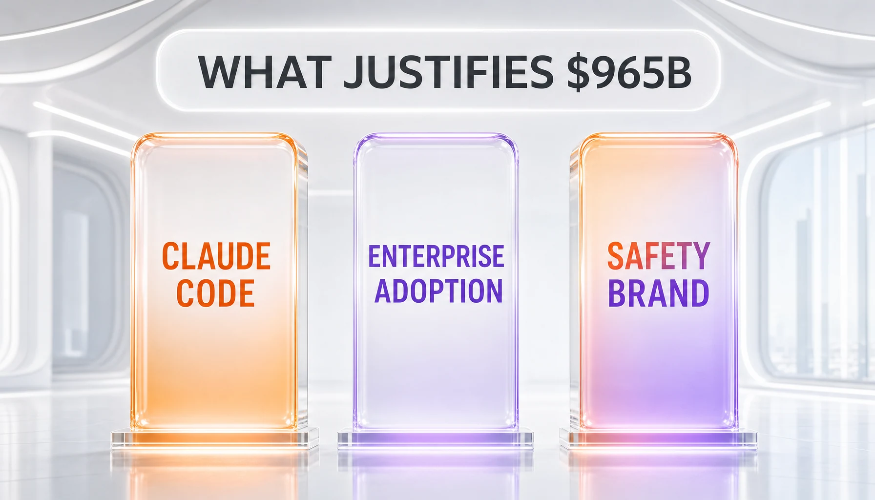 Anthropic three decisive levers — Claude Code domination, enterprise adoption, safety brand positioning — the three pillars of the $965B valuation, analysis by ThePlanetTools