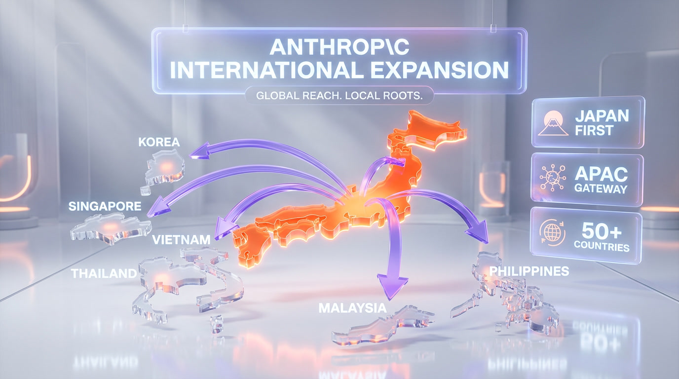 Japan APAC gateway Anthropic international expansion from Japan first into Southeast Asia markets