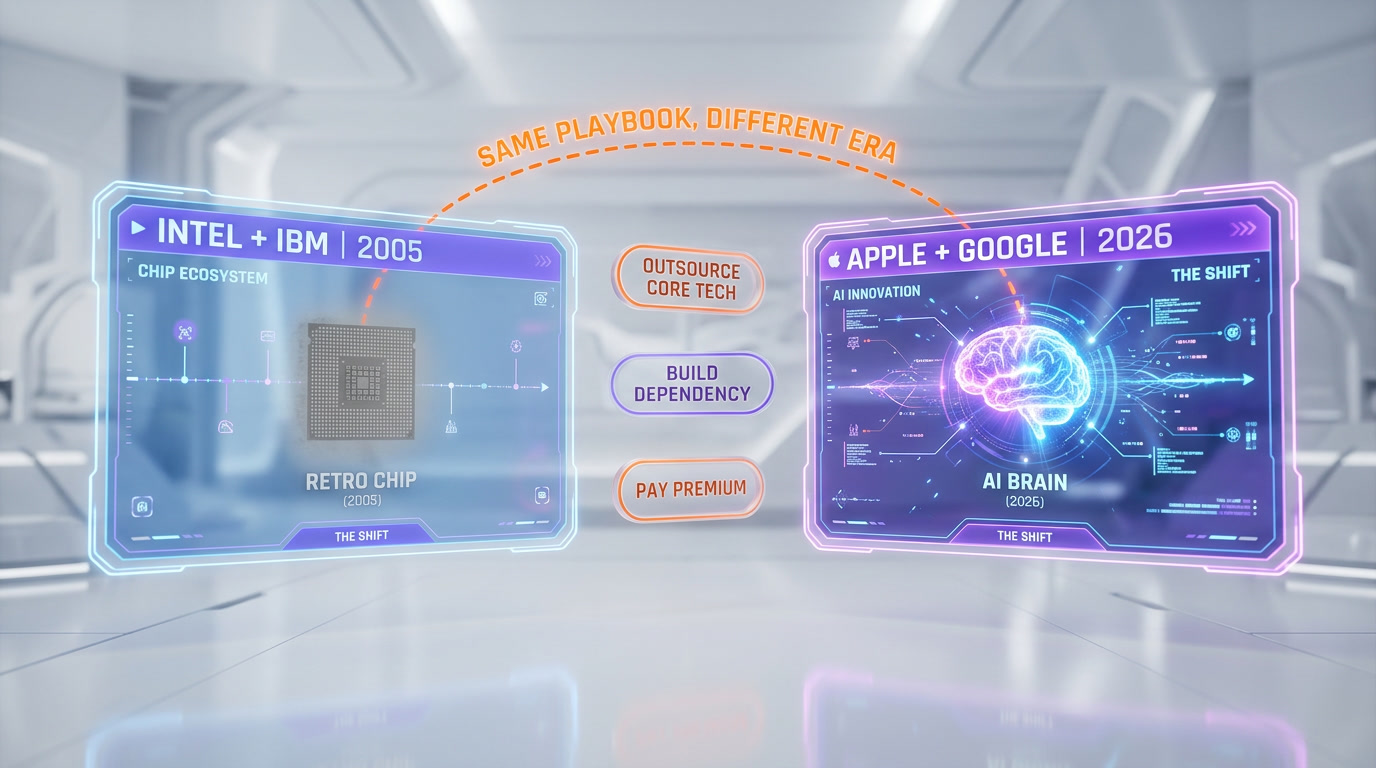 Apple's Intel to Apple Silicon Playbook Applied to AI — From Google Gemini to Apple Foundation Models