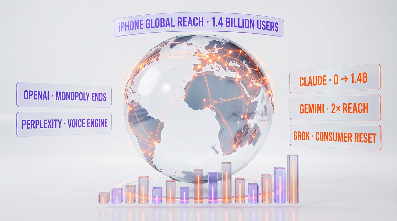 Distribution Stakes — 1.4B iPhone Users Reached by Extensions