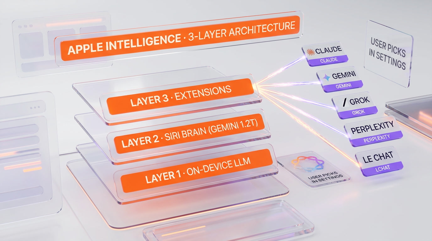iOS 27 Extensions Architecture — How the Five AI Providers Plug Into Siri