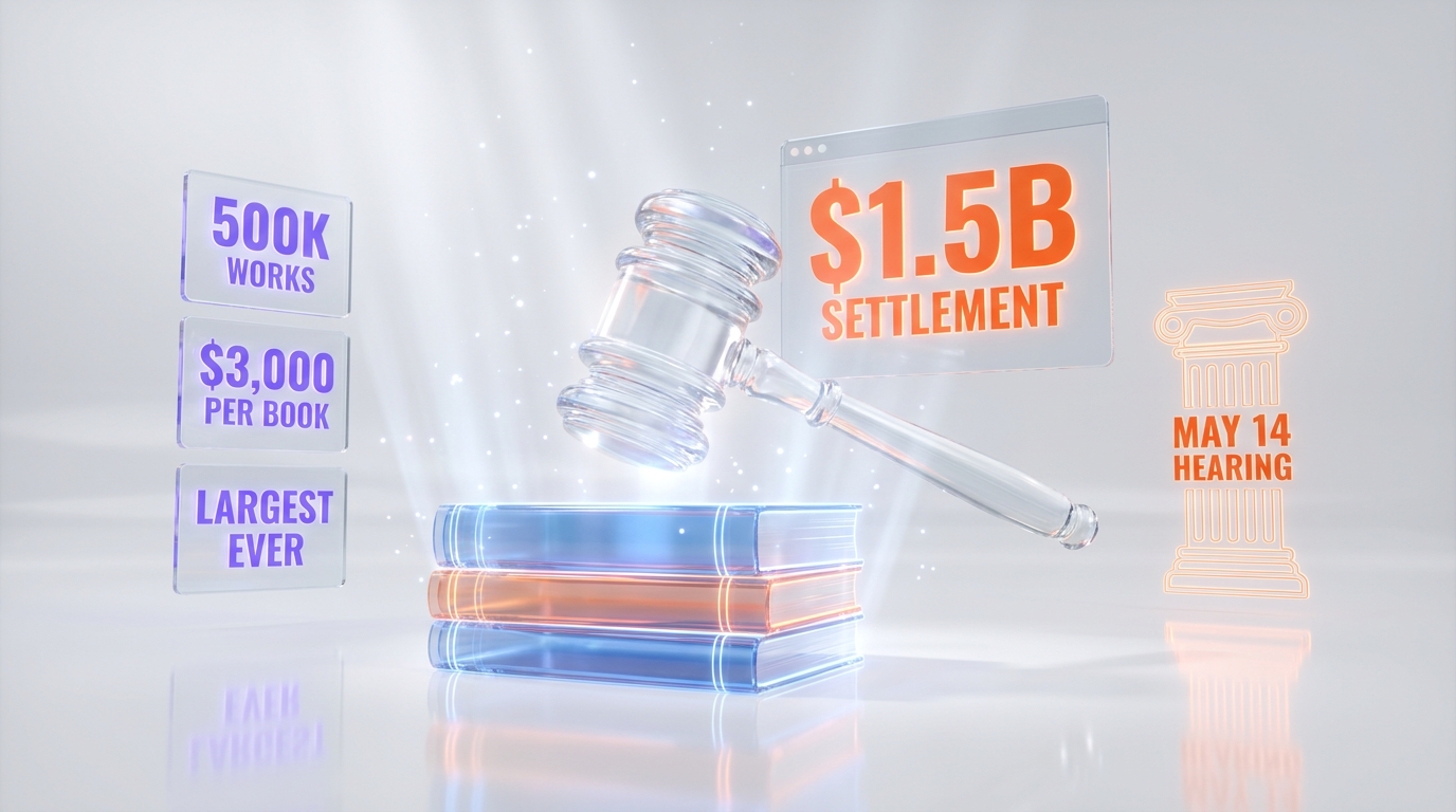 $1.5 billion settlement scale — Bartz v. Anthropic final approval hearing May 14 2026 — ThePlanetTools.ai