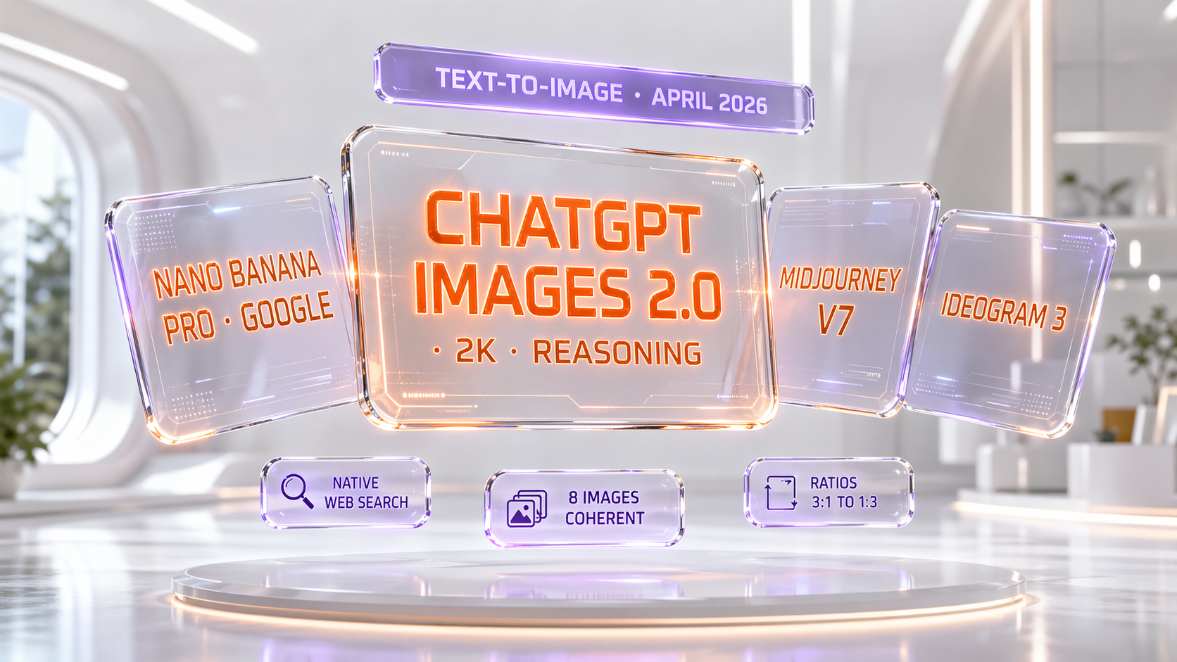 ChatGPT Images 2.0 vs Nano Banana Pro vs Midjourney v7 vs Ideogram 3 comparison chart April 2026