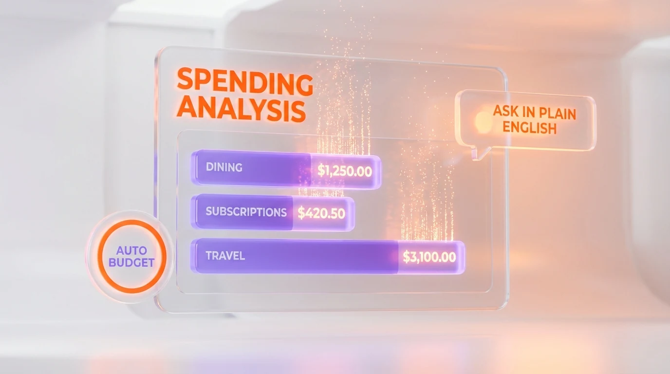 ChatGPT spending analysis interface showing budget breakdown