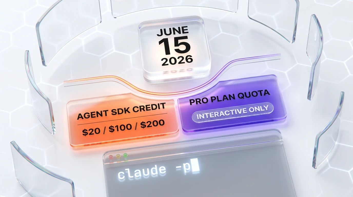 Claude Agent SDK changes June 15 2026 — billing split and Sonnet 4 + Opus 4 deprecation diagram