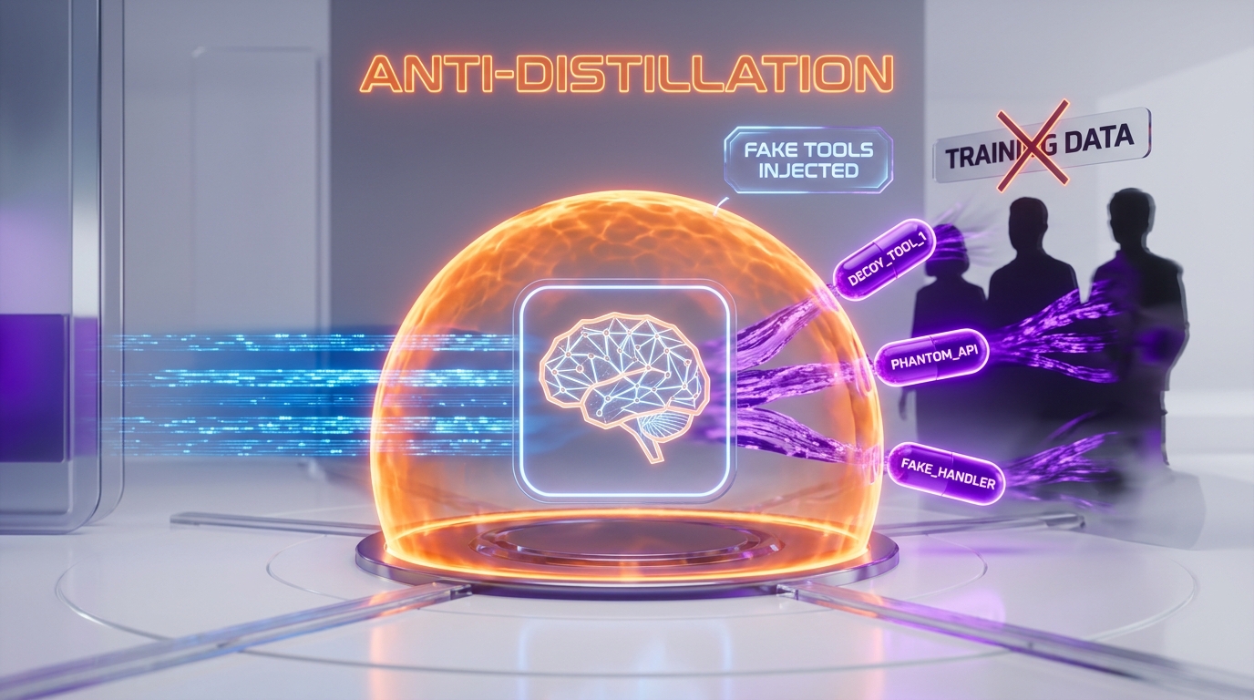 Claude Code Anti-Distillation system — fake tools injected to poison competitor training data
