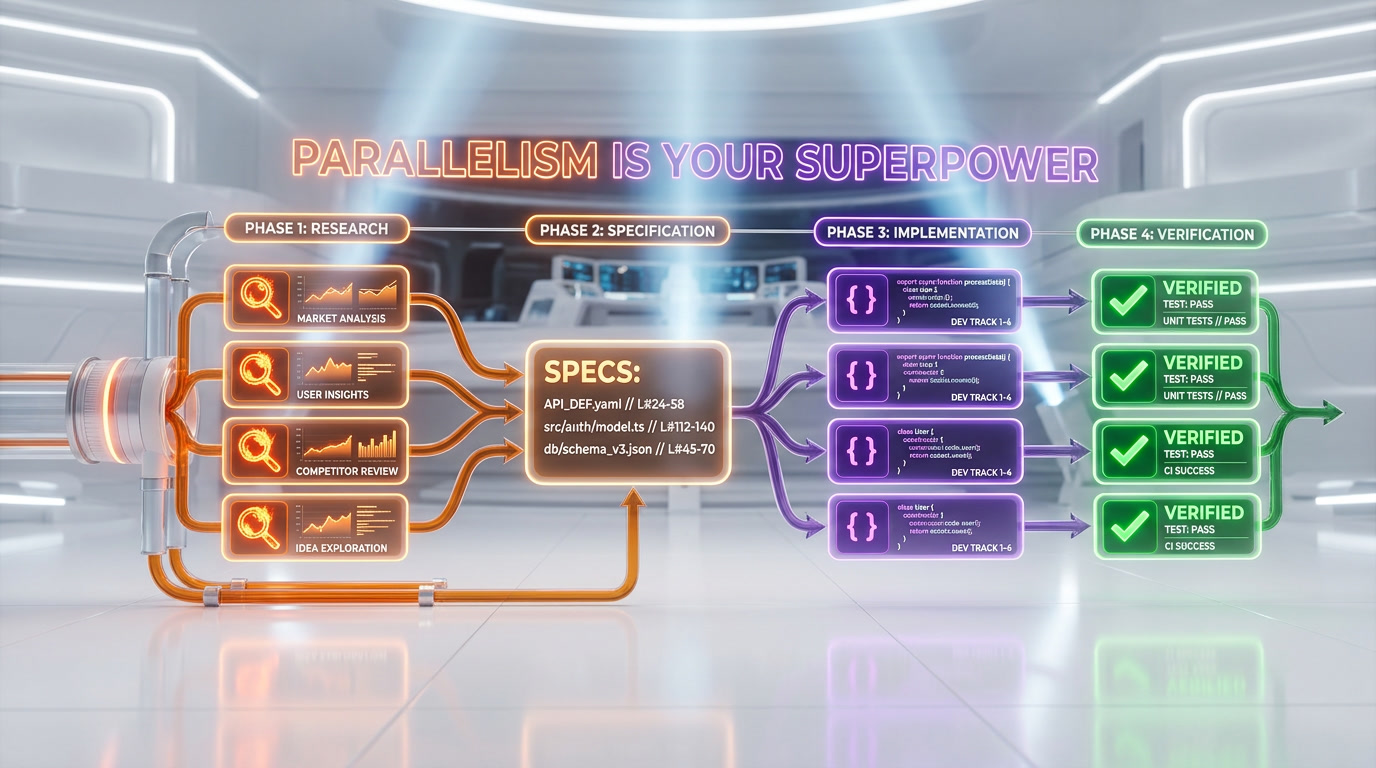 Coordinator Mode 4-phase workflow diagram
