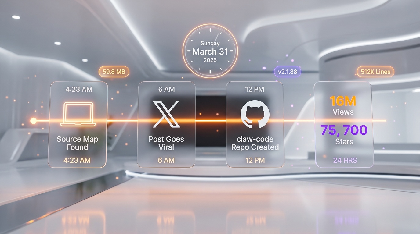 Claude Code Leak Timeline — From Discovery to 16M Views