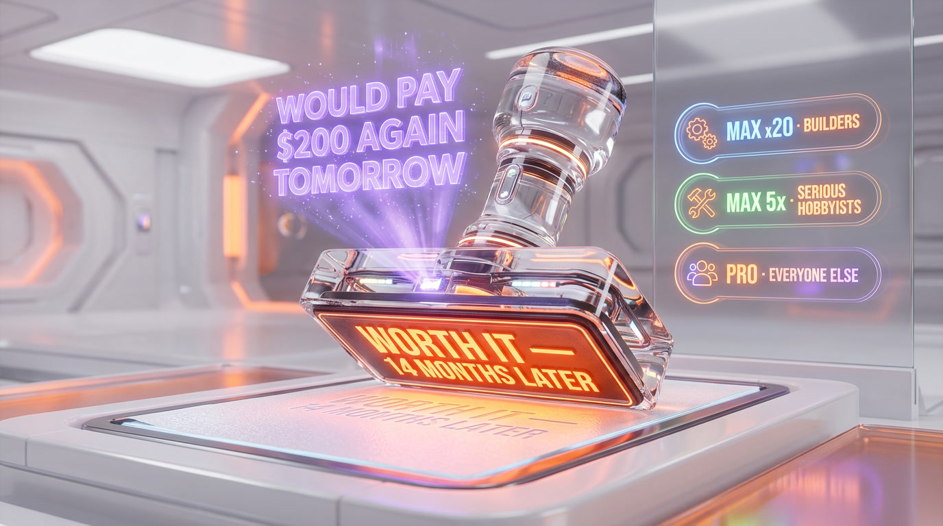 Honest verdict after 14 months of Claude Code Max x20 — yes we would pay the $200 again tomorrow