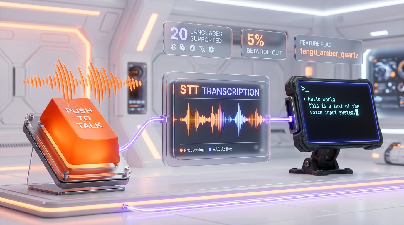 Claude Code Voice Mode Architecture — Push-to-Talk Flow