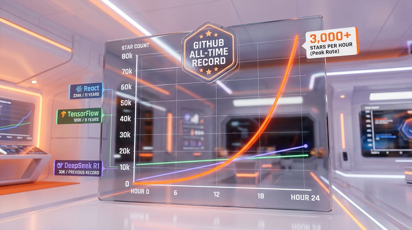 claw-code GitHub Stars — 75,700 in 24 Hours Growth Chart