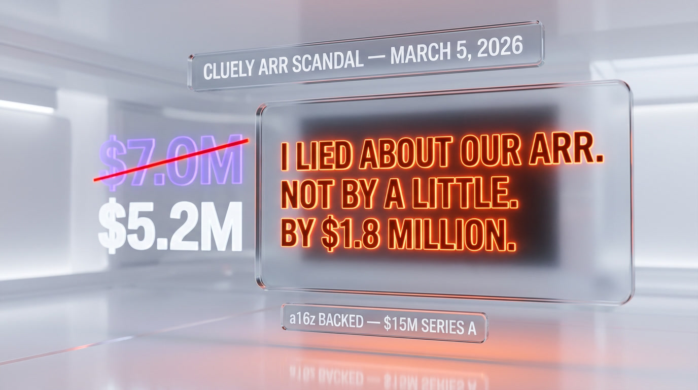 Cluely ARR scandal — Roy Lee confesses on X that the $7M figure was inflated, real number $5.2M, a16z-backed