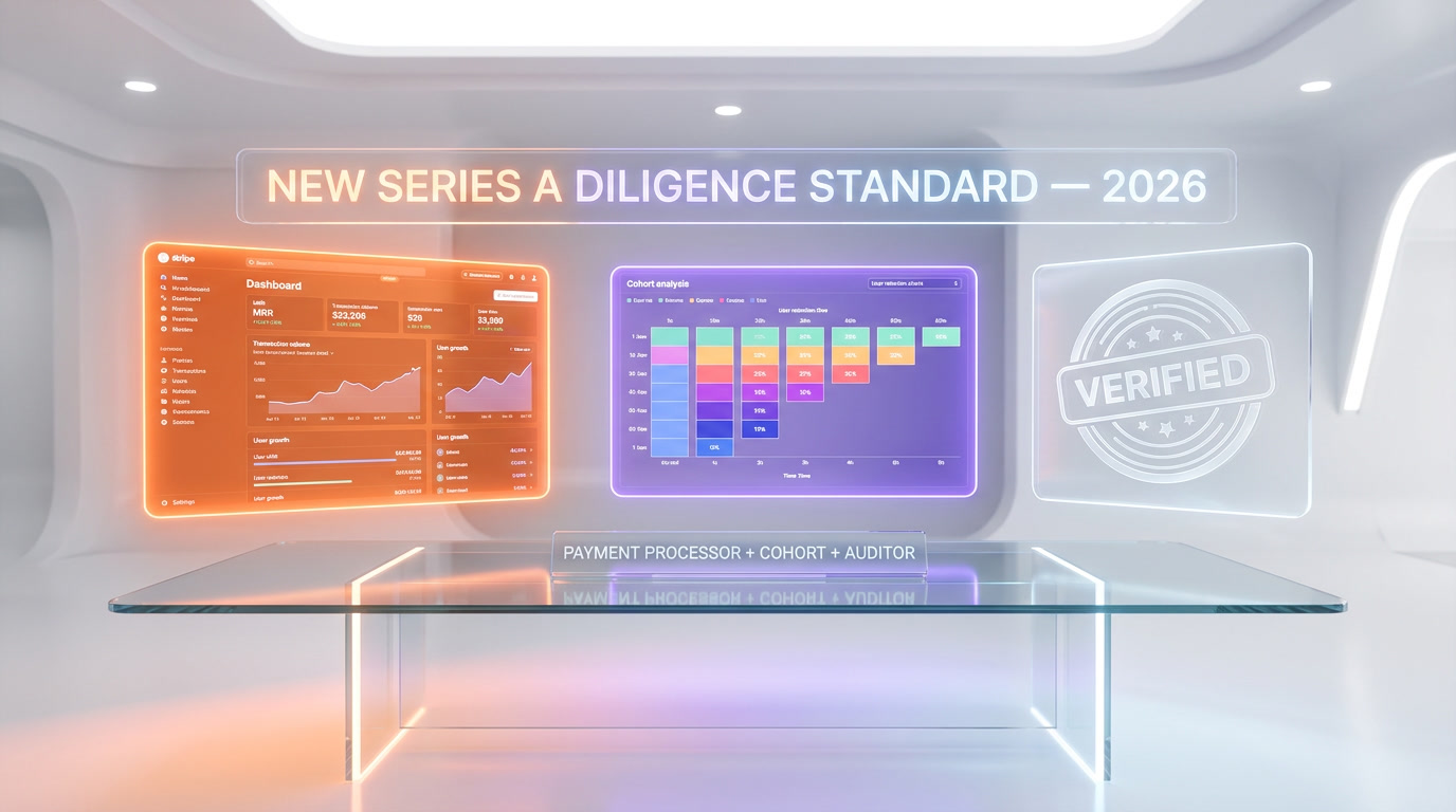 VC fundraising dilemma — AI startup ARR verification now required, Stripe pulls, cohort analysis, auditor sign-off, ThePlanetTools analysis