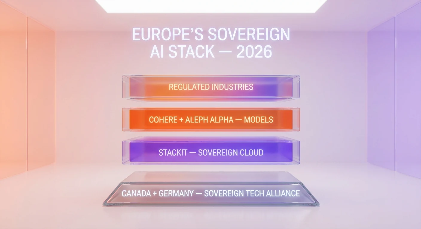 Cohere Aleph Alpha sovereign AI stack Canada Germany STACKIT Schwarz Group April 2026 ThePlanetTools analysis