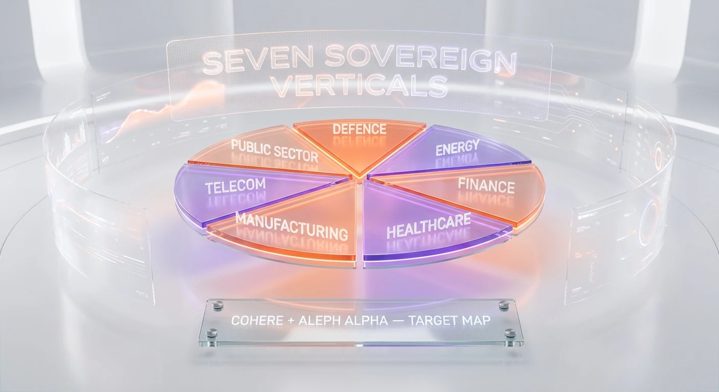 Cohere Aleph Alpha target verticals defence finance healthcare public sector European sovereign AI 2026