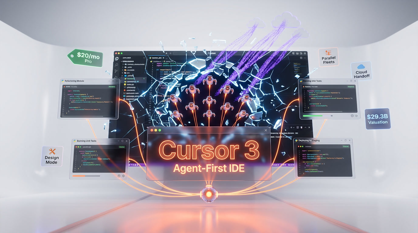 Cursor 3 Agent-First IDE Launch — April 2026