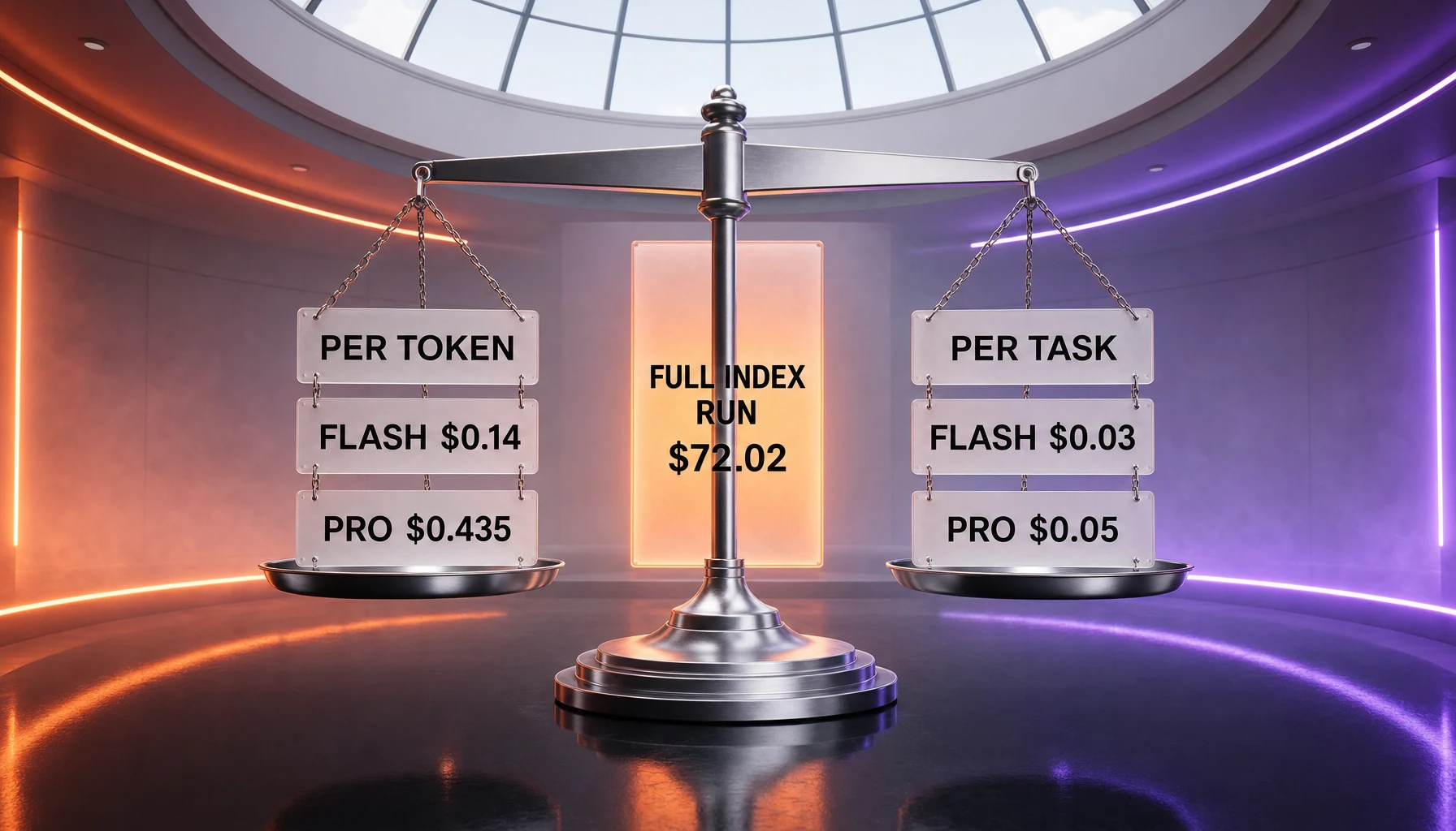 Per-token price gap of 3.1 times against a cost per task gap of 1.7 times between DeepSeek V4 Flash and V4 Pro