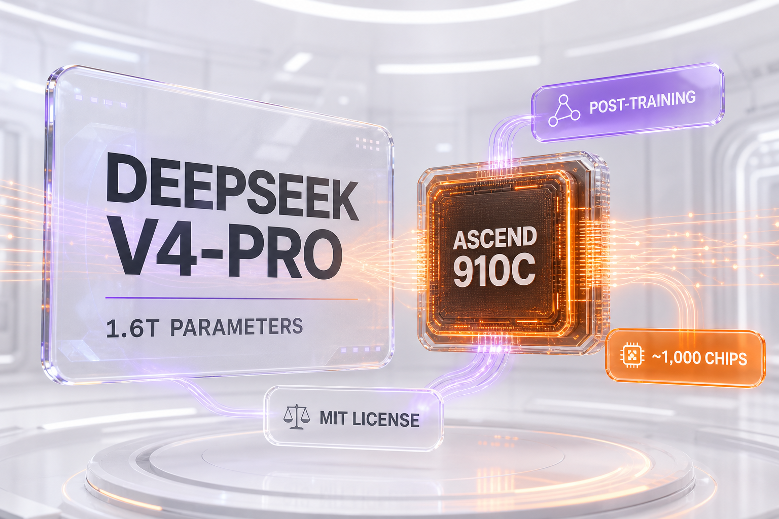 DeepSeek V4-Pro post-trained on Huawei Ascend 910C — post-training vs pre-training, and the NVIDIA dependence that remains