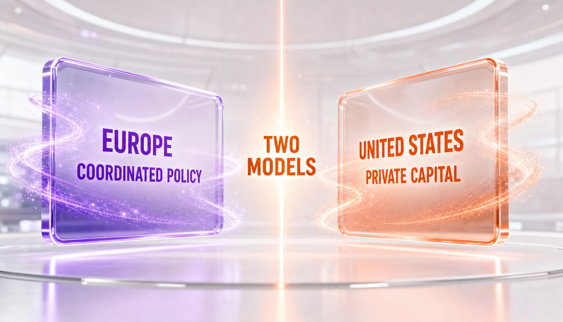EU coordinated policy approach versus US private capital approach to AI infrastructure sovereignty