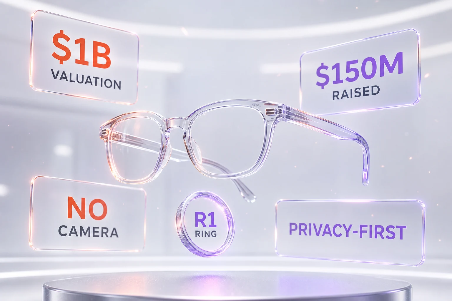 Even Realities hits a $1 billion valuation with $150 million led by Meituan and Tencent — camera-free, privacy-first smart glasses — Illustration