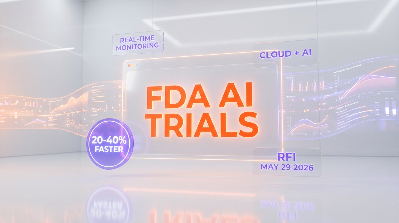 FDA real-time AI clinical trials pilot — hero