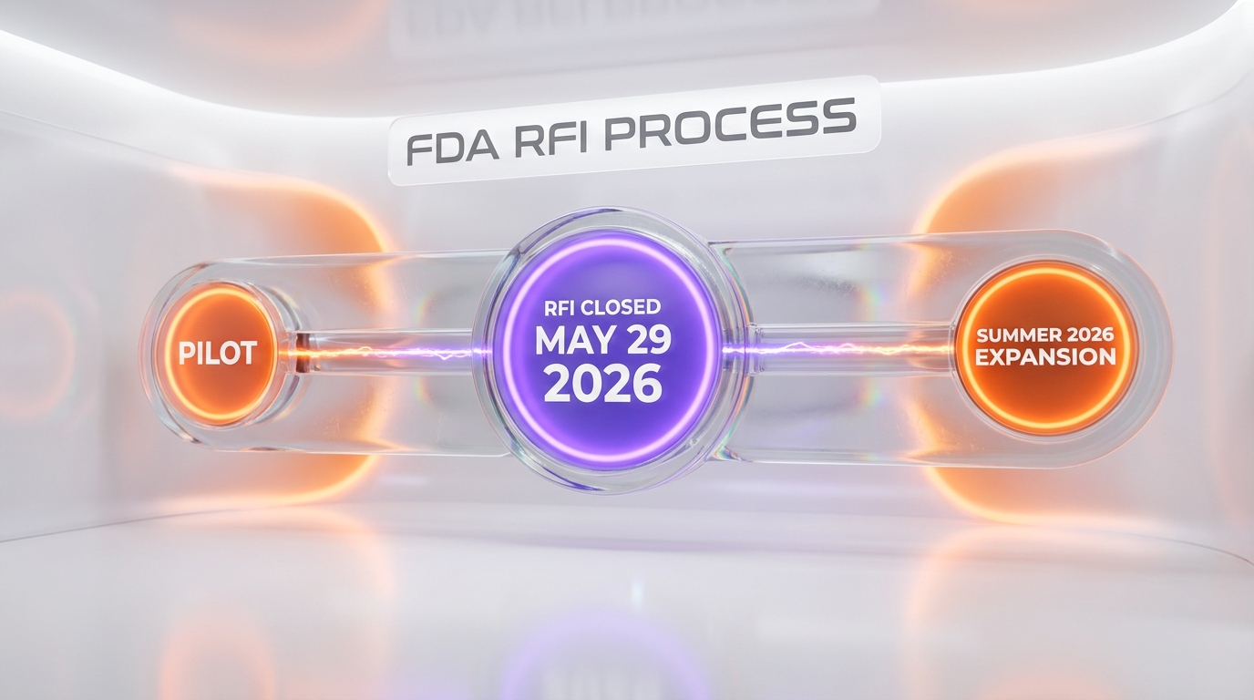 FDA RFI timeline closing May 29 2026 to summer expansion