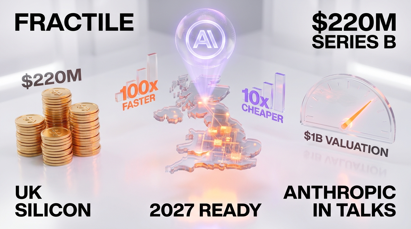 Fractile $220M Series B UK silicon inference chip — Anthropic in early talks to buy when ready in 2027