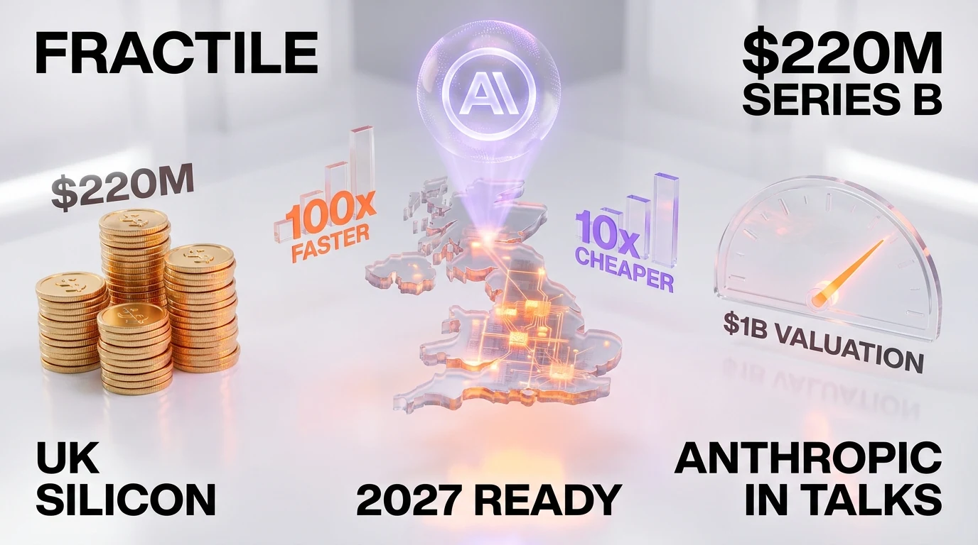Fractile $220M Series B UK silicon inference chip — Anthropic in early talks to buy when ready in 2027