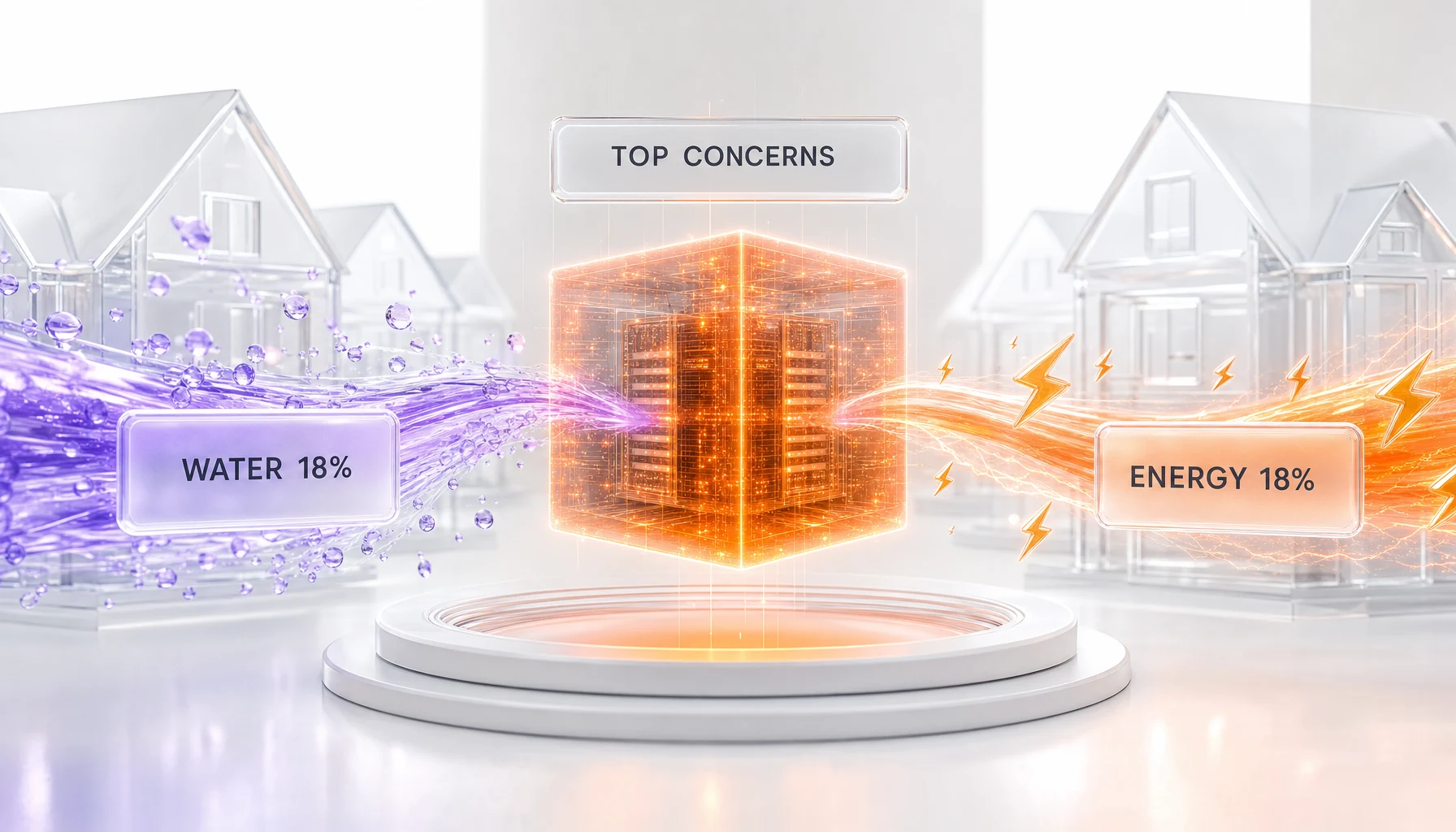 Top reasons Americans oppose AI data centers — water use and energy use each near 18 percent, Gallup Panel April 2026