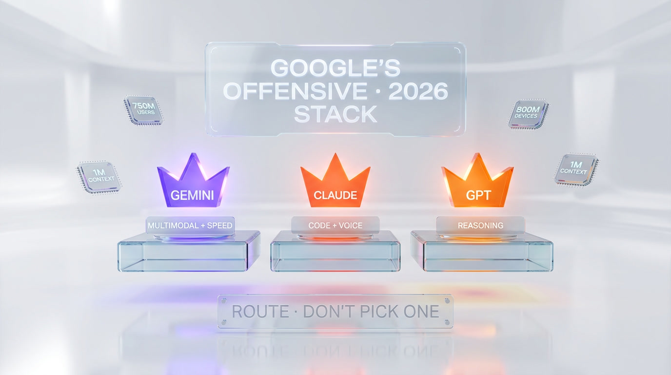 Gemini 3 vs Claude 4.7 vs GPT-5.4 Thinking — final verdict, scorecard, Google's offensive against ChatGPT in 2026