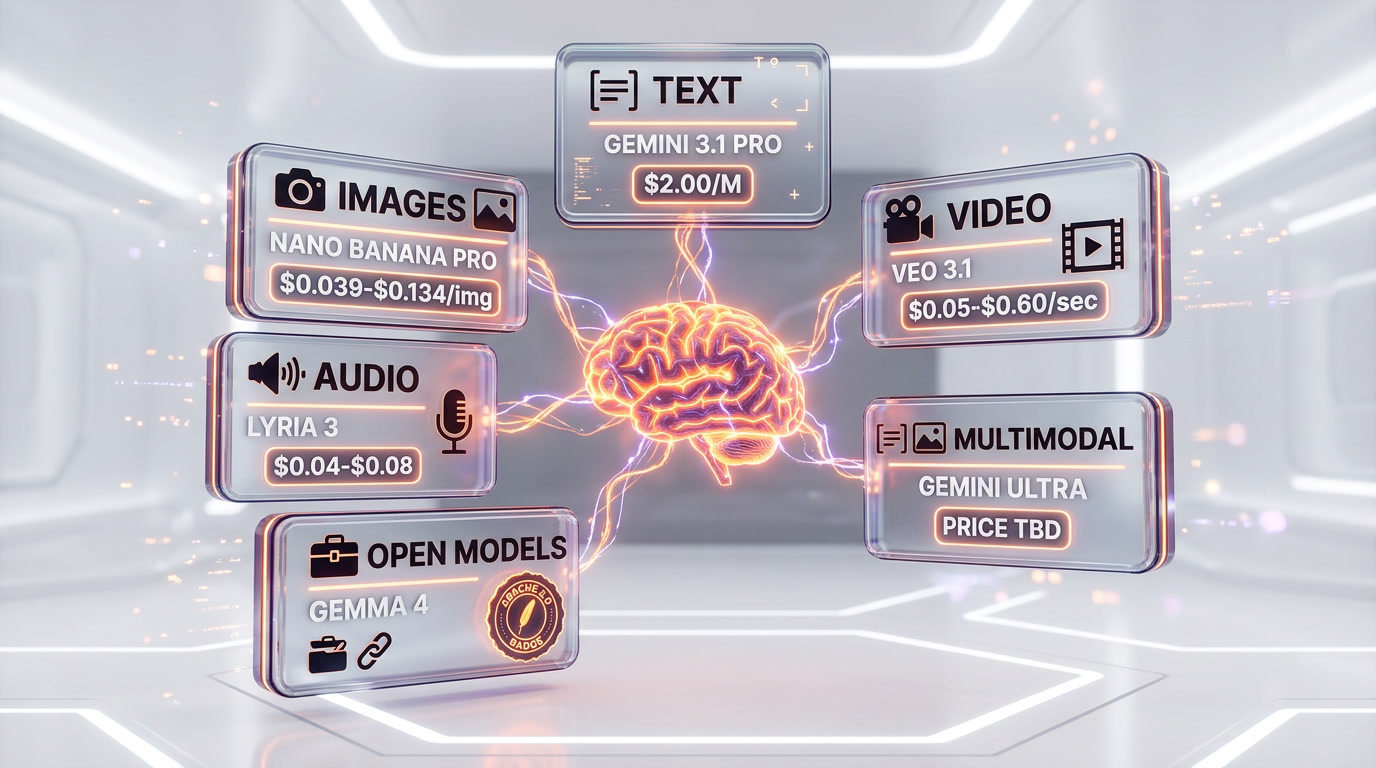 Google AI Studio — All Models Ecosystem