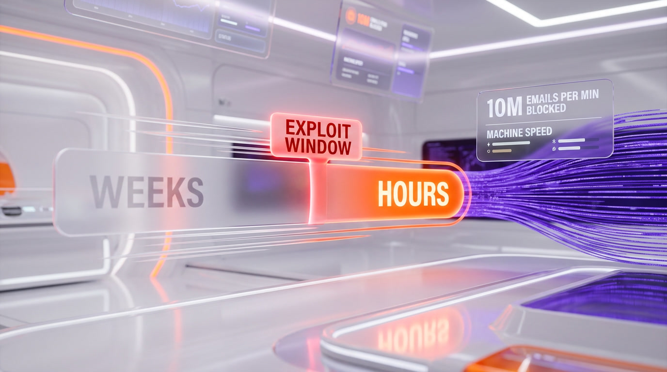 Exploit window collapsing from weeks to hours — the rationale for autonomous machine-speed remediation