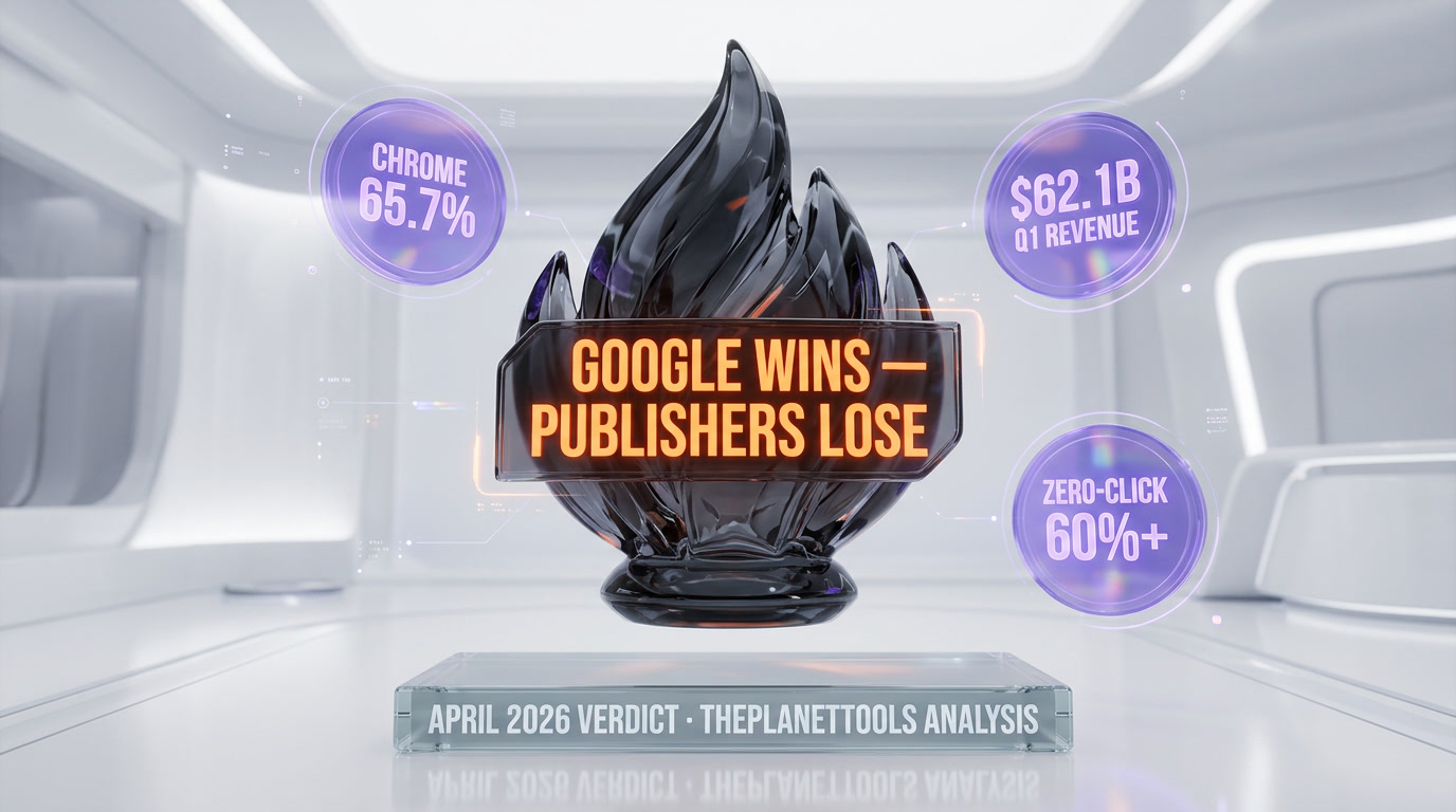 Chrome AI verdict April 2026 — Google wins, publishers lose, users get faster answers at the cost of the open web