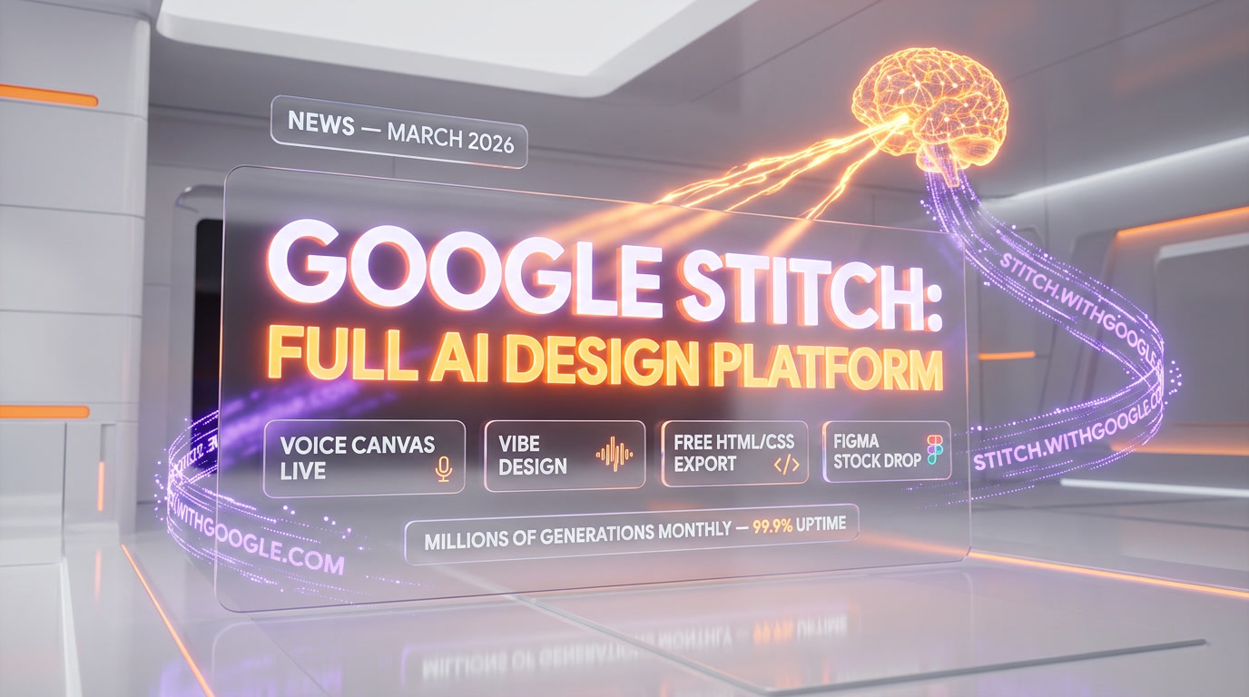 Google Stitch Just Became a Full AI Design Platform — and Figma Should Be Worried — Hero — Breaking News