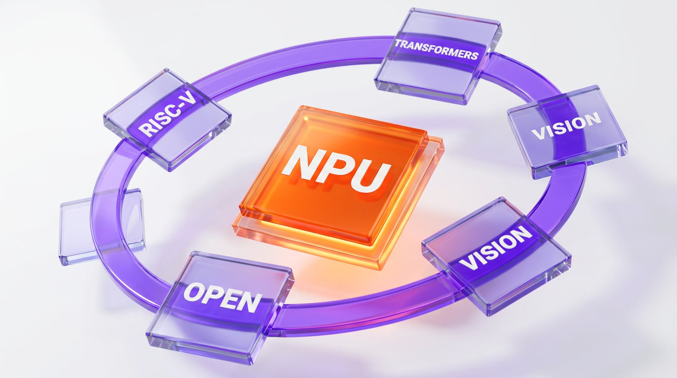 An open RISC-V neural accelerator die handling both transformer and vision workloads