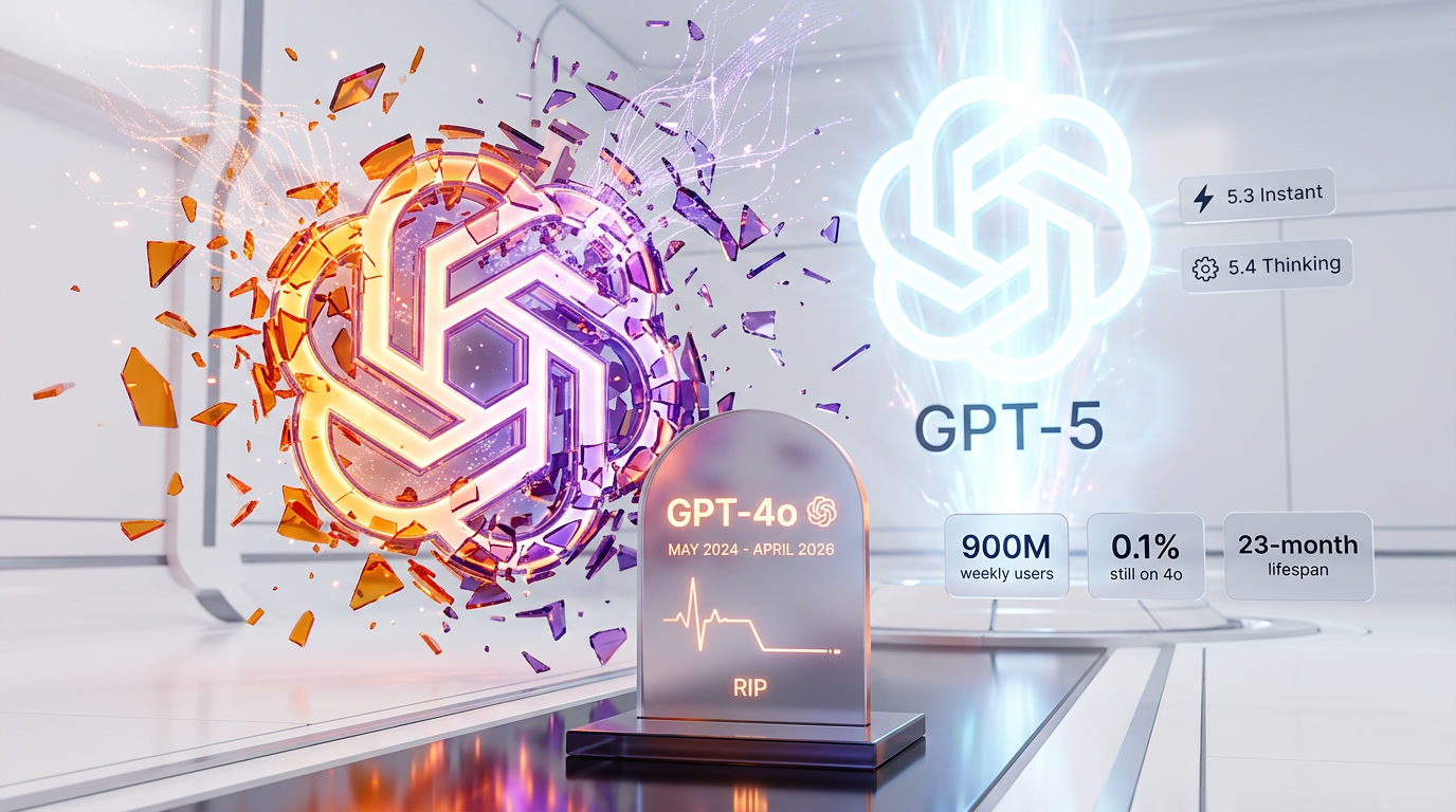 GPT-4o officially retired by OpenAI in April 2026 — end of an era for the multimodal flagship model