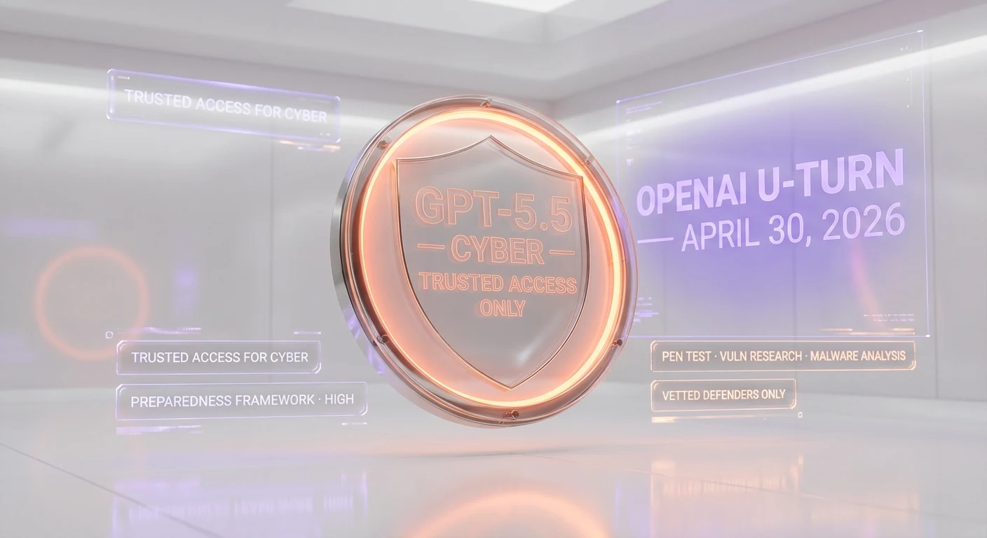OpenAI GPT-5.5 Cyber restricted access Trusted Access for Cyber program U-turn Anthropic Mythos April 2026, news by ThePlanetTools