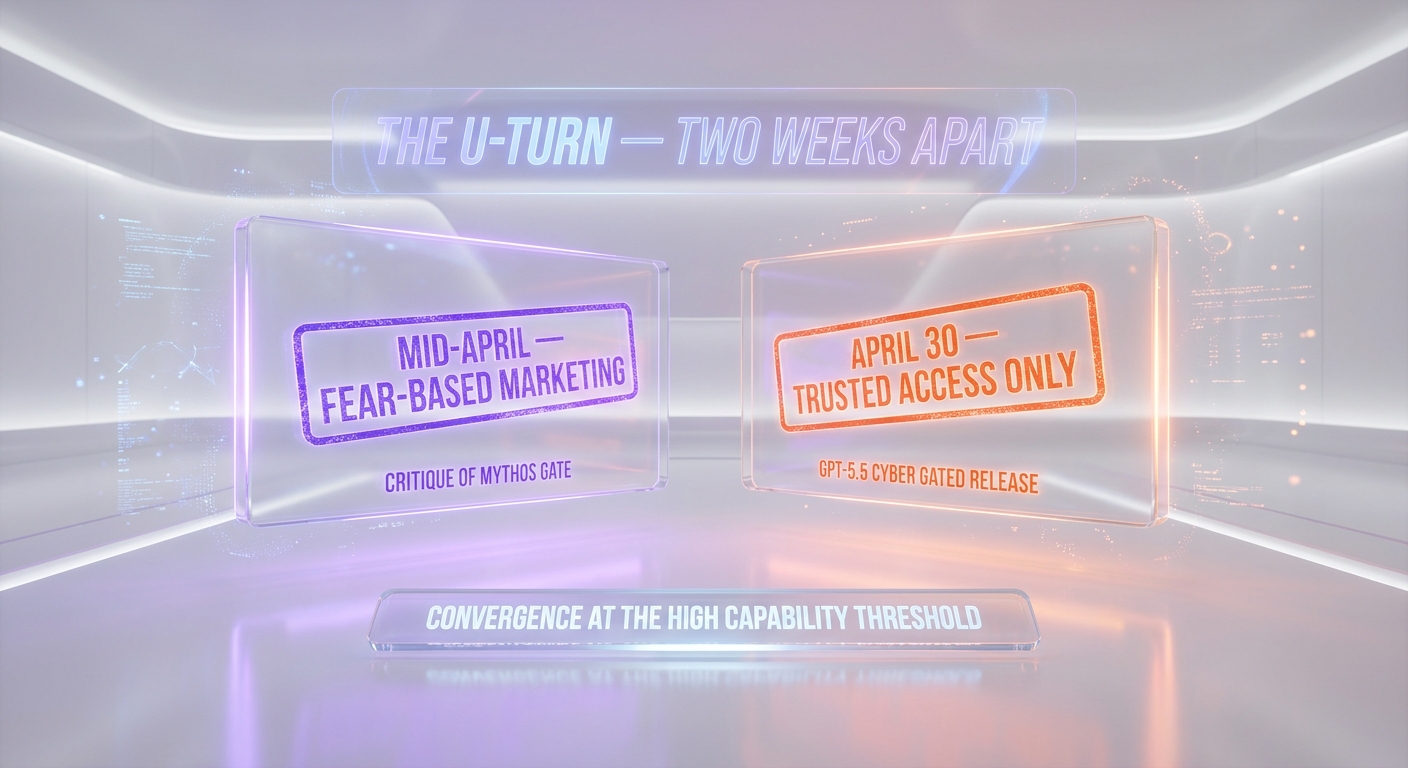 OpenAI U-turn Sam Altman criticism Anthropic Mythos fear based marketing then GPT-5.5 Cyber restricted access April 2026 ThePlanetTools